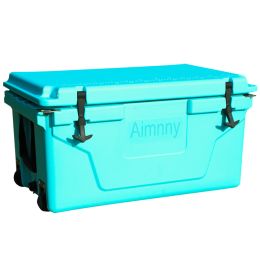 Hot Selling Blue color 65QT Outdoor cooler fish ice chest Box 2022 Popular Camping Cooler Box