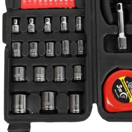 186pc Tool Set Black & Red