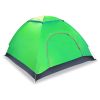 4 Persons Camping Waterproof Tent Pop Up Tent Instant Setup Tent w/2 Mosquito Net Doors Carrying Bag Folding 4 Seasons