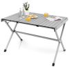 4-6 Person Portable Aluminum Camping Table with Carrying Bag